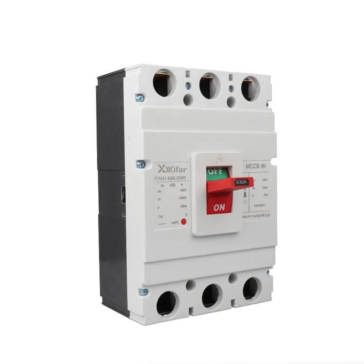 Disjoncteur à boîtier moulé magnétique thermique 630a 3p