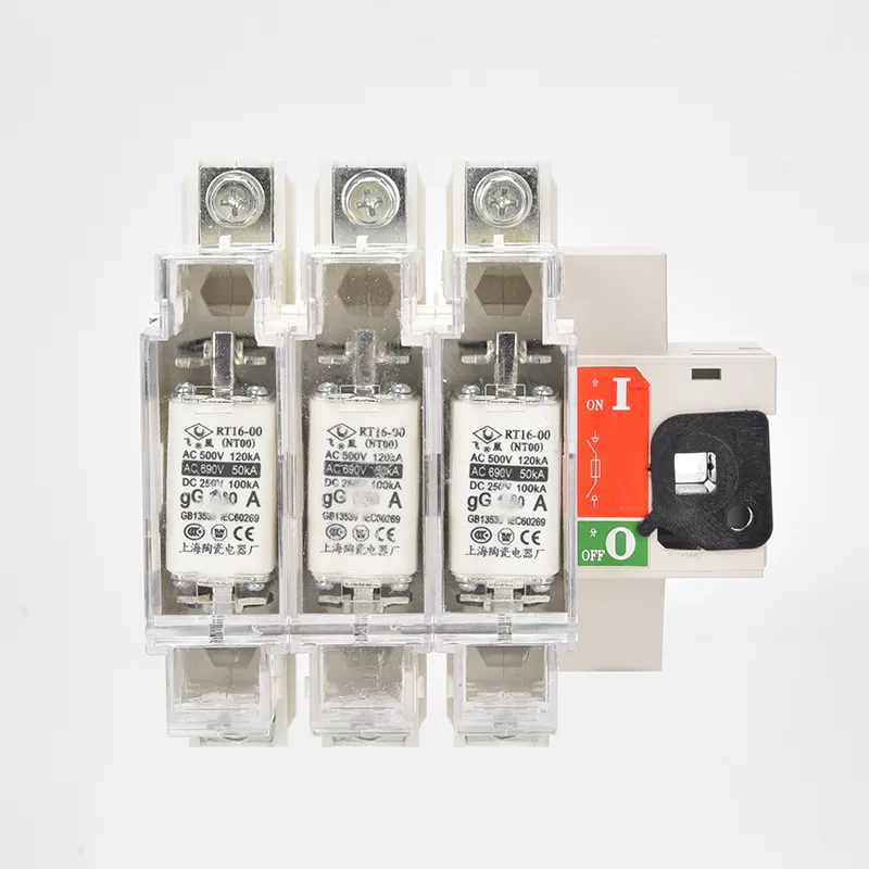 Commutateur d'isolateur de fusible triphasé AC