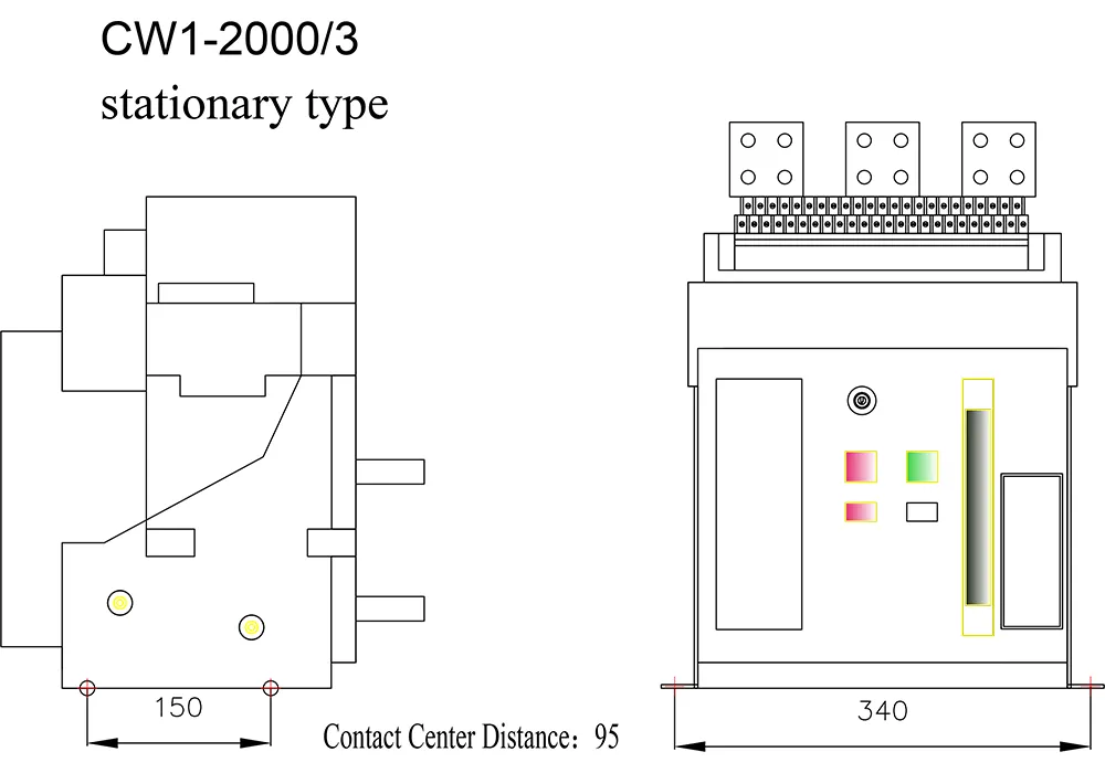 2000 Amp Acb Air Circuit Breaker Switch