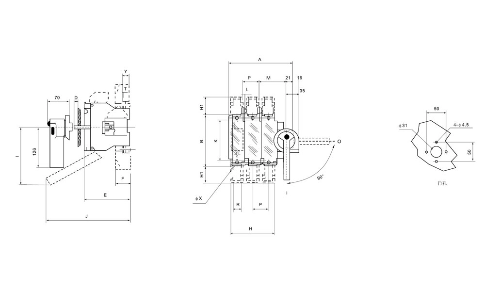 100a Triple Pole 3 Phase Fused Isolator Switch